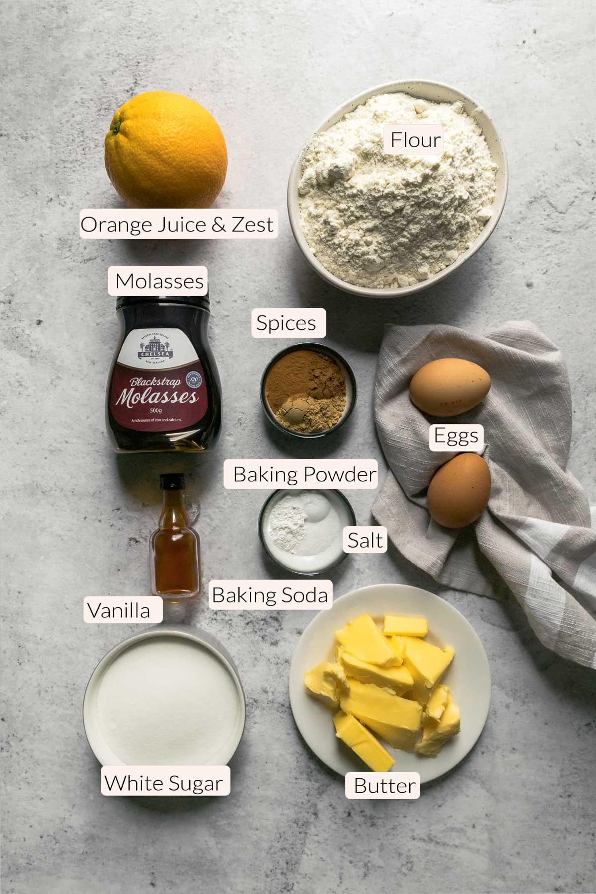 Gingerbread cake ingredients list